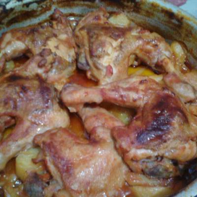  صينية بطاطس بالفراخ روعة 