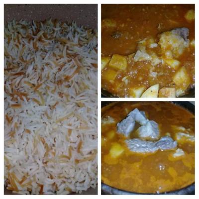  طاجن بطاطس.باللحمه❤ 