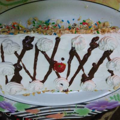  كيكه البسكوت السادة 