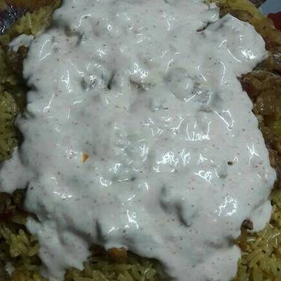  فتة شاورما فراخ بالتومية 