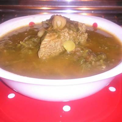  سبانخ بالحمص 