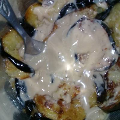  باذنجان وطحينه 