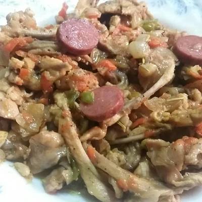  صدور الفراخ بالسوسيس 