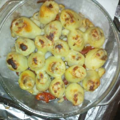  بطاطس محشيه بالخضار والبشامل 