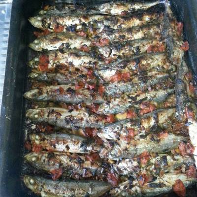  سمك سردين بالفرن 