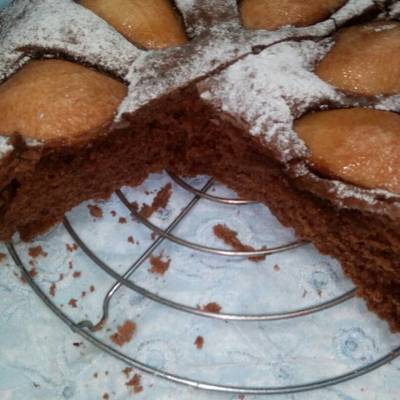  كيك الشوكولاتة بالكمثرى 