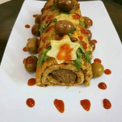  رول الخضار واللحم من Sara Alamir لعيونكم الحلوة