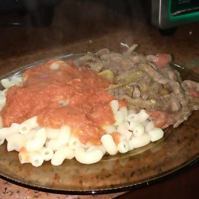  مكرونه وكبده 