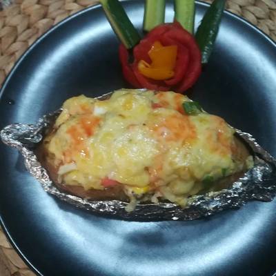  بطاطس مشويه للعشا 