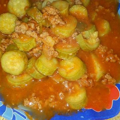  #غداء_سريع كوسة باللحم المفروم