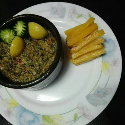  عجة البيض بالسبانخ والشوفان 