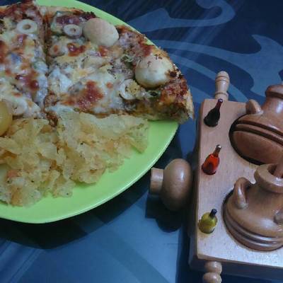  بيتزا هشة ولذيذة 