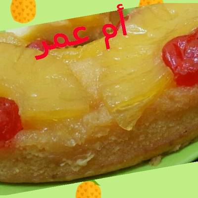  كيك الاناناس المقلوبة 