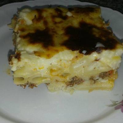  صينيه المكرونه بالبشاميل 