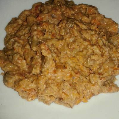  سلطه الباذنجان بالخضروات 