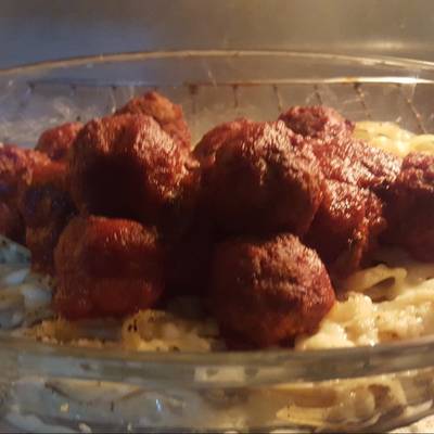  مكرونة بكرات الدجاج 