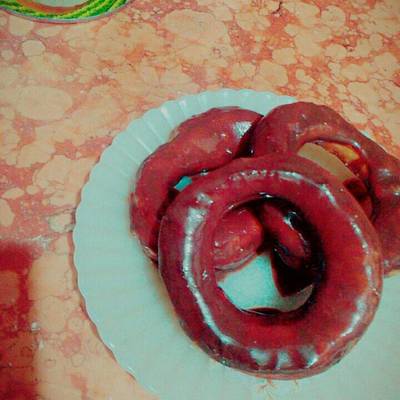  الدونات بالشوكولاه 