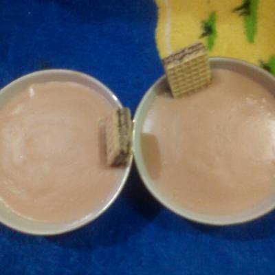  مهلبيه بالكاكاو والويفر 