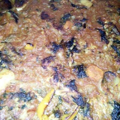  صينية الباذنجان بالبطاطس والفراخ 