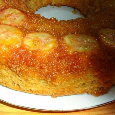  كيك الموز بالكراميل 