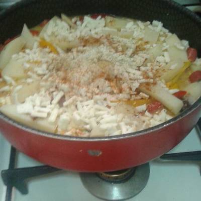  بطاطس بالبيض والخضروات 