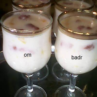  رز باللبن بالفواكة 