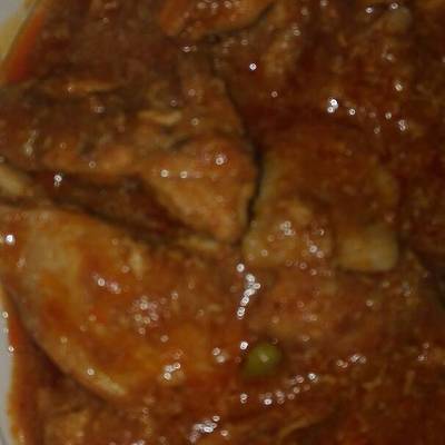  الدجاج بالصلصة الحارة 