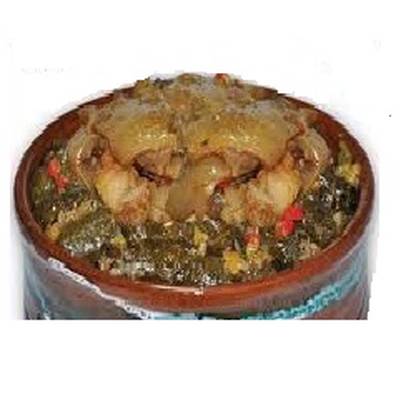  طريقة عمل طاجن محشي ورق عنب بالكوارع 