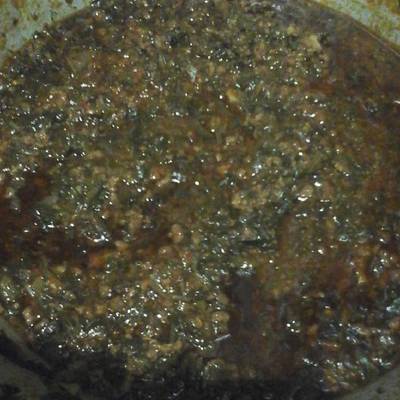  سبانخ باللحمة المفرومة 