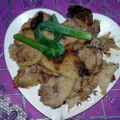  بطاطس باللحمة والبشاميل 