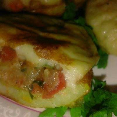  مراكب البطاطس بالبشاميل 