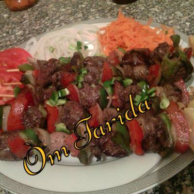  شيش كبد الفراخ المشوى 