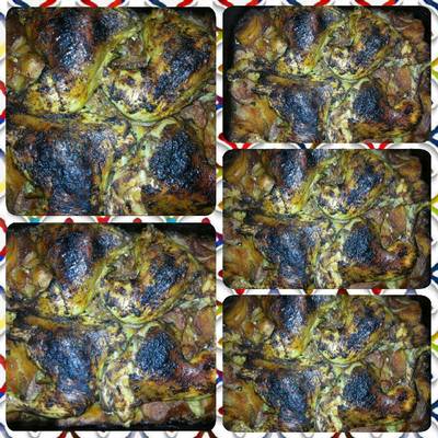  صينية بطاطس بأوراك الدجاج☆ 