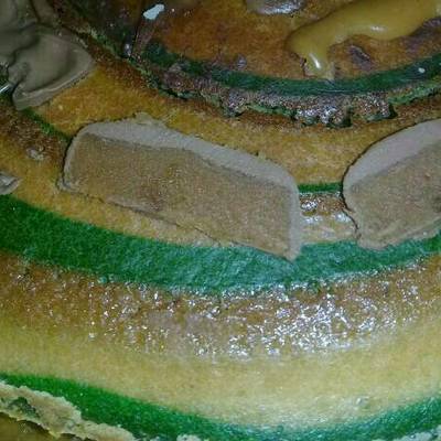  كيكه بالالوان والشوكولا 