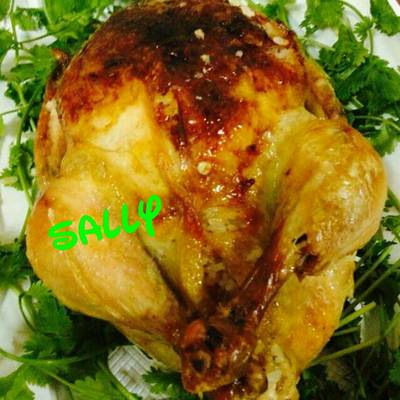  دجاج محشي بخلطة الارز والكبدة 