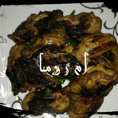  دجاجة شيش مشوية 