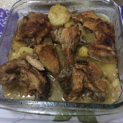  صينية دجاج بالبطاطا 