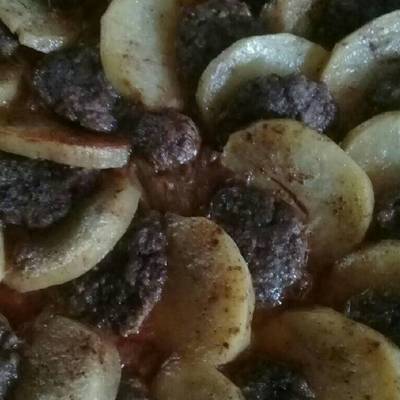  اقراص الكفته والبطاطا بالبندورة 