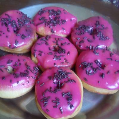  دونات عجينة العشر دقائق 