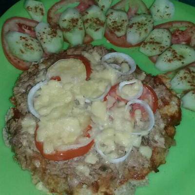  بيتزا التونه بالشوفان دايت 