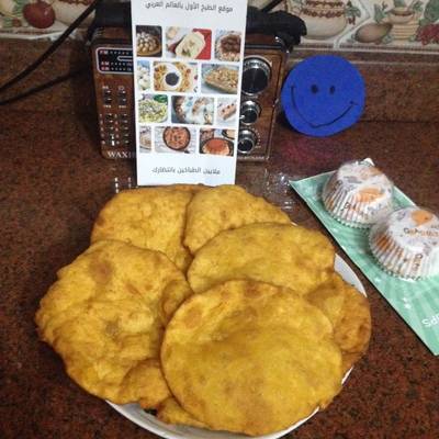  الخبز البوري بالبطاطا الحلوه 