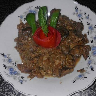  #غداءسريع كبد وقوانص فراخ 