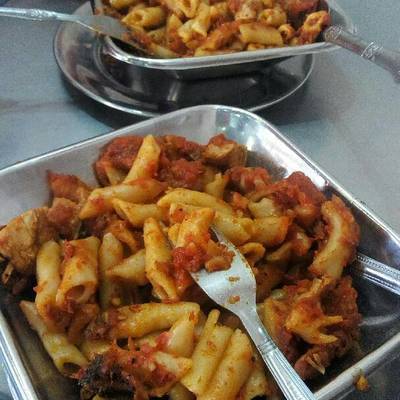  مكرونة بالفراخ 