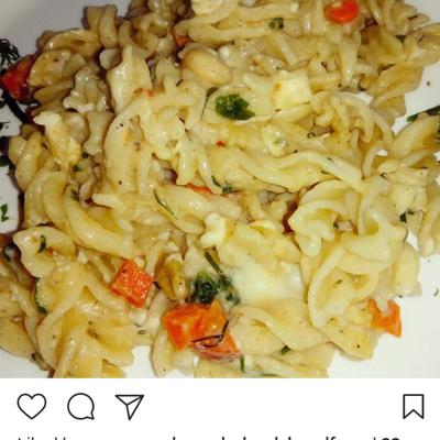  مکرونه وايت صوص جربوهاا  