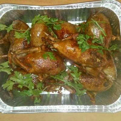  حمام محشي بالارز والكبد والقوانص 