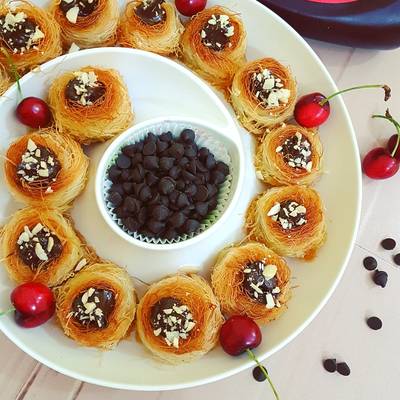  كنافة عش البلبل بالشوكولا #نجم_العزايم 