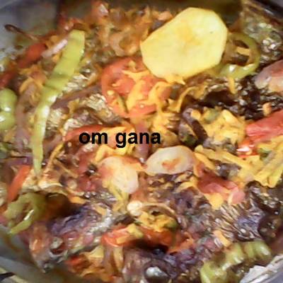  صنيية سمك بلطى فى الفرن رووعة 