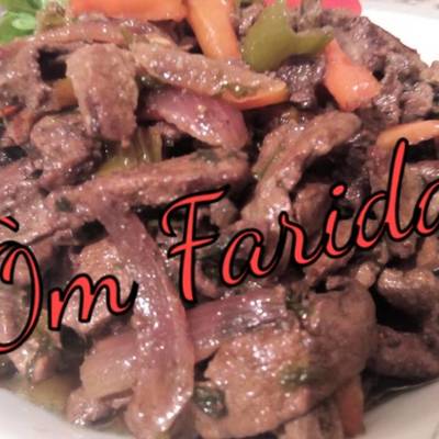  الكبده بالبصل والفلفل الالوان 