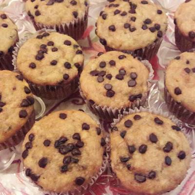  كب كيك الموز و شوكليت تشيبس 