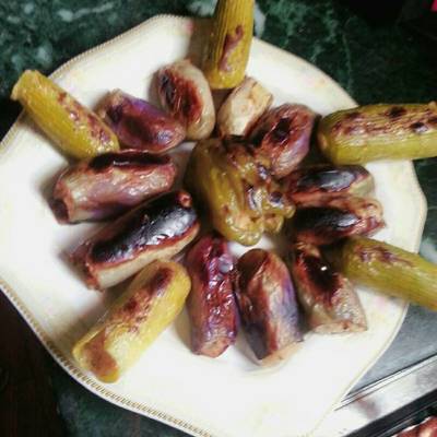  محشي كوسه وبتنجان 